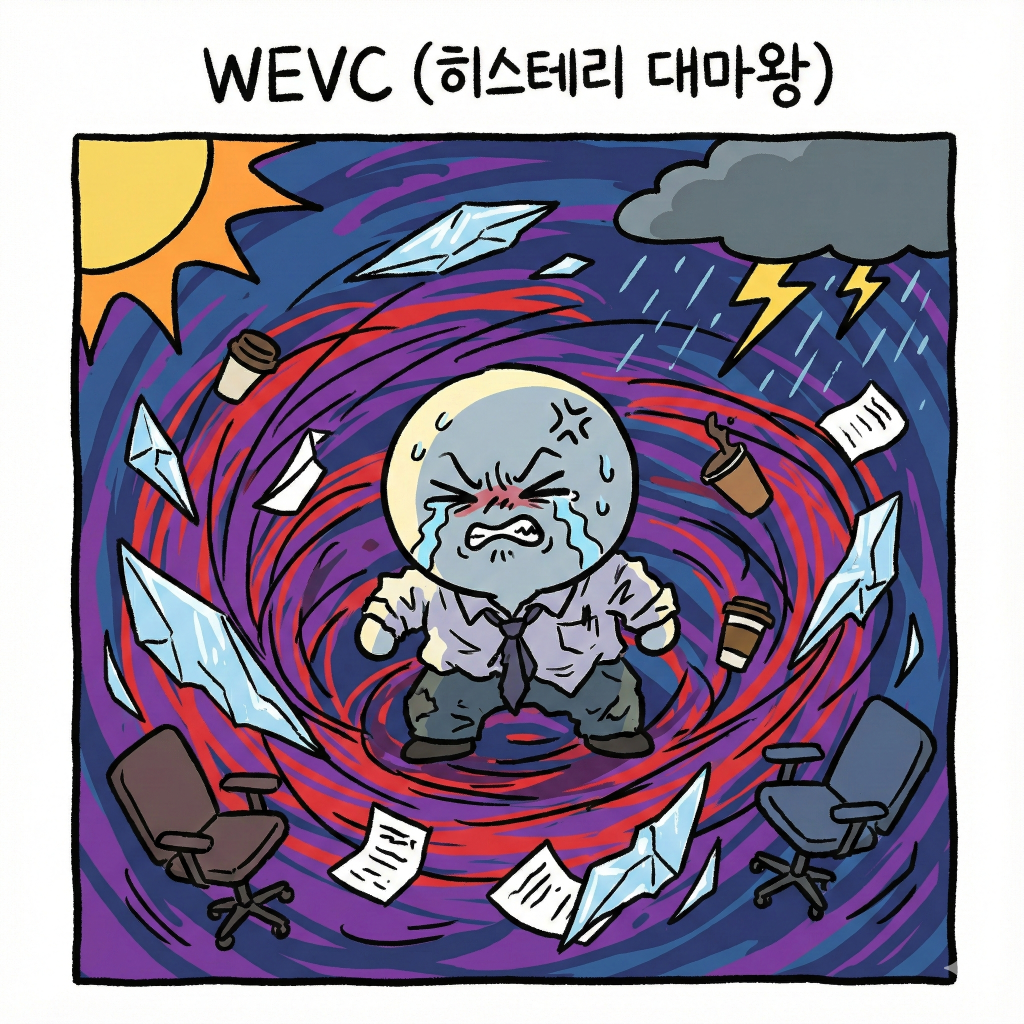 WEVC 히스테리 대마왕: 종잡을 수 없는 기분파, 예민한 예술가
