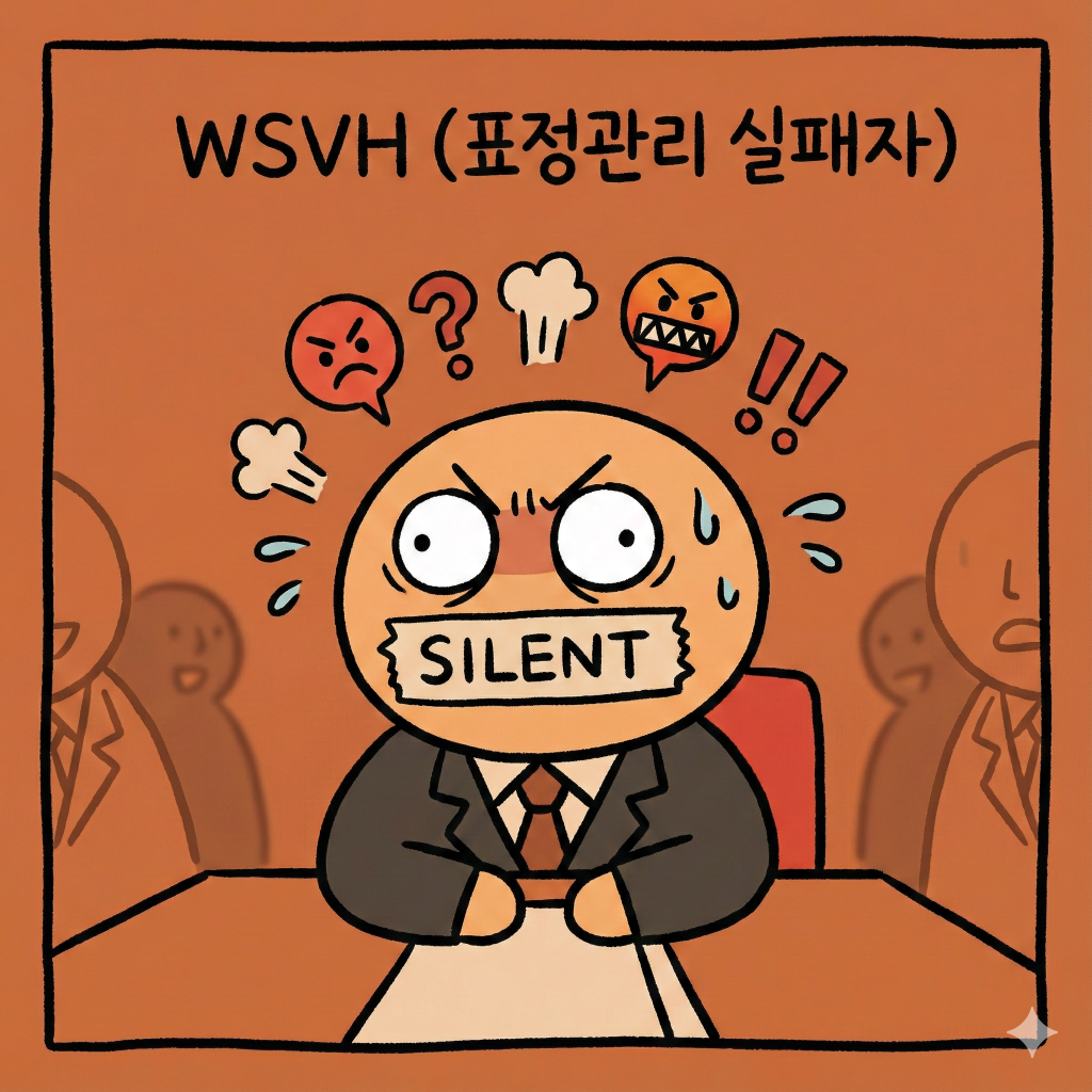 WSVH 표정관리 실패자: 침묵 속에 요동치는 투명한 영혼